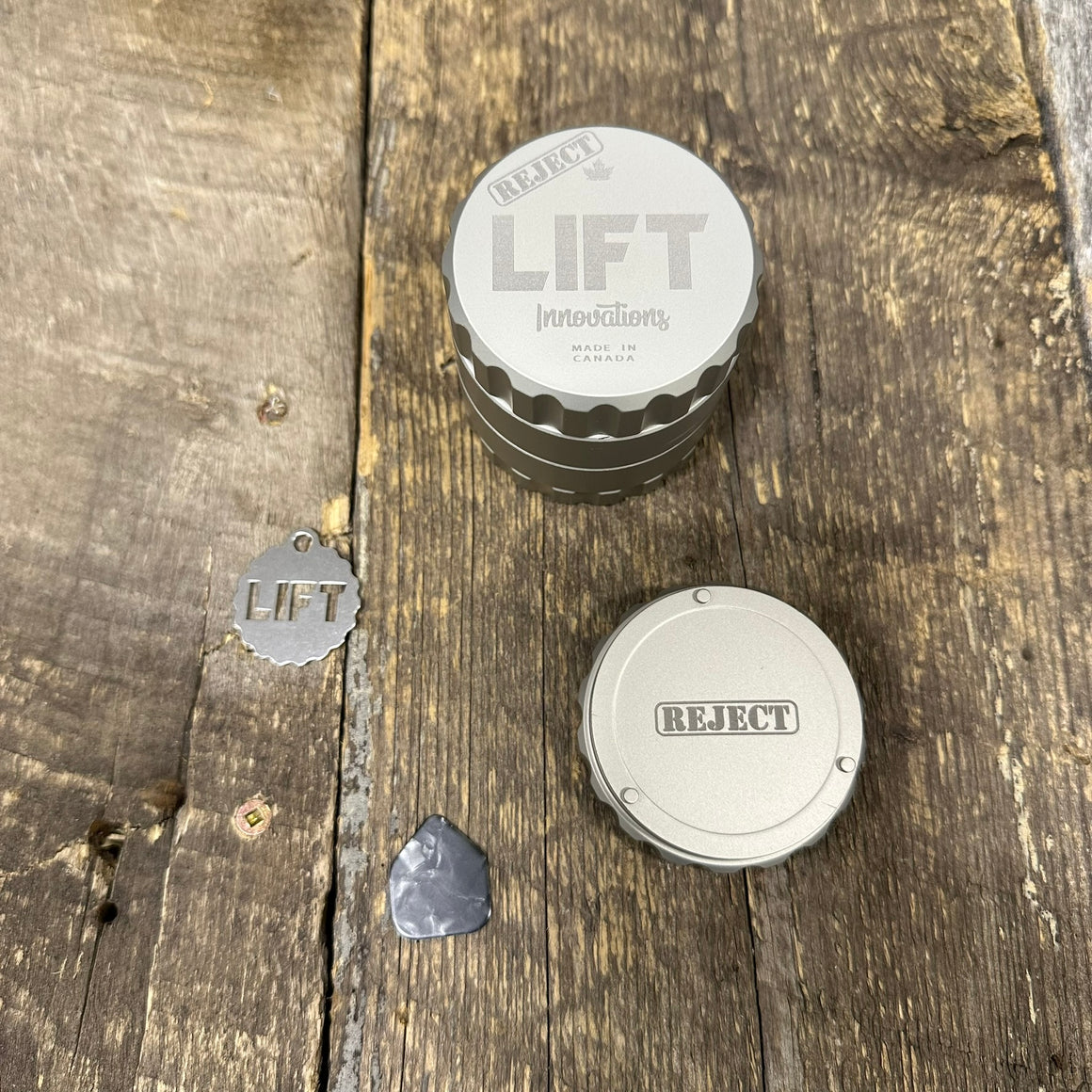 REJECT 4 Piece SILVER Grinder LIFETIME WARRANTY Made with parts that have a scratch, dent or off color