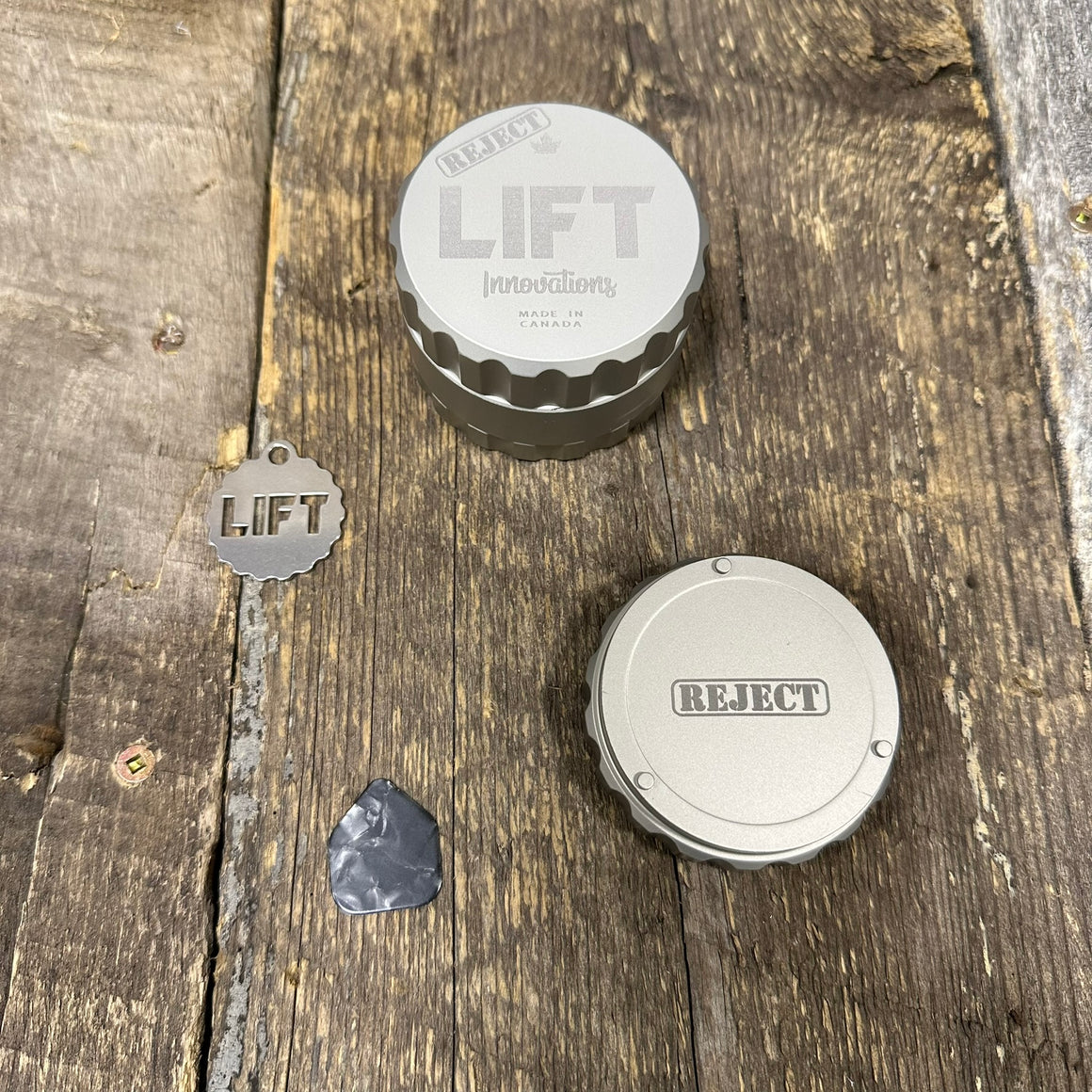 REJECT 3 Piece SILVER Grinder LIFETIME WARRANTY Made with parts that have a scratch, dent or off color