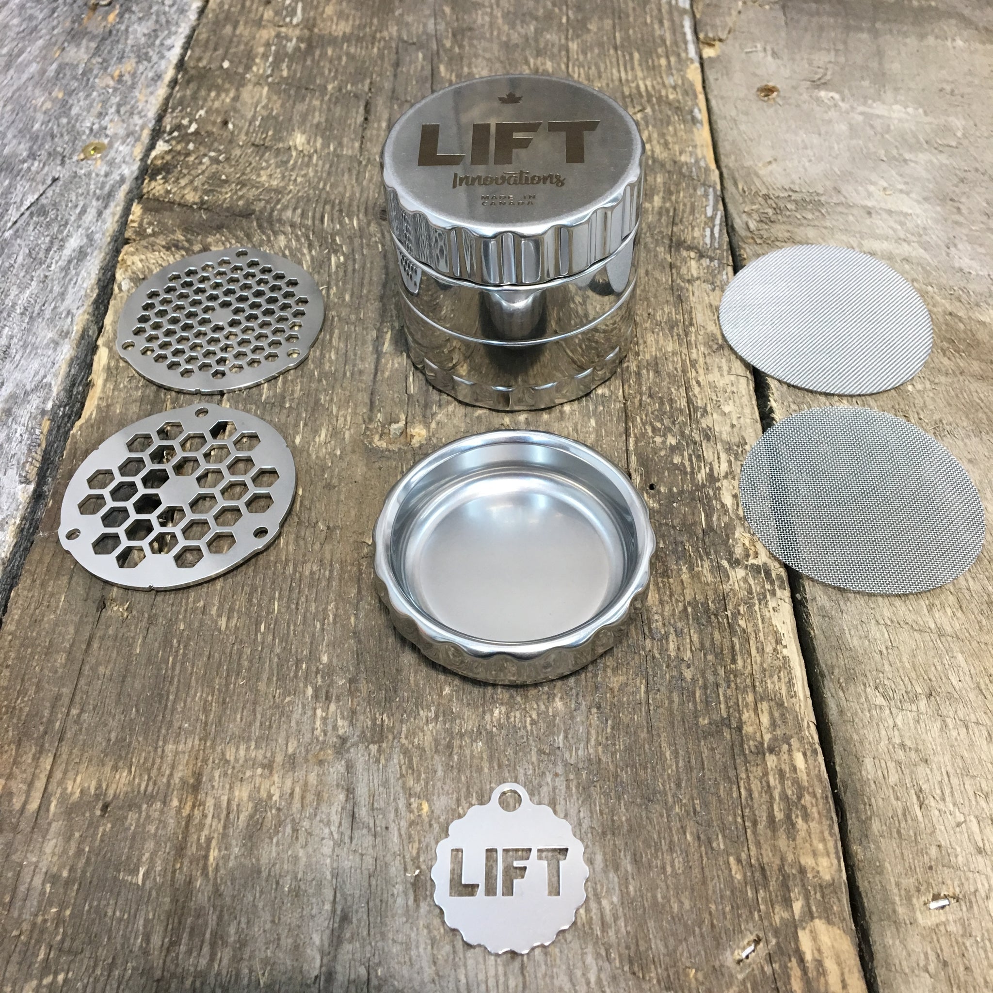 4PC STAINLESS STEEL WEED GRINDER - Wacky Willys